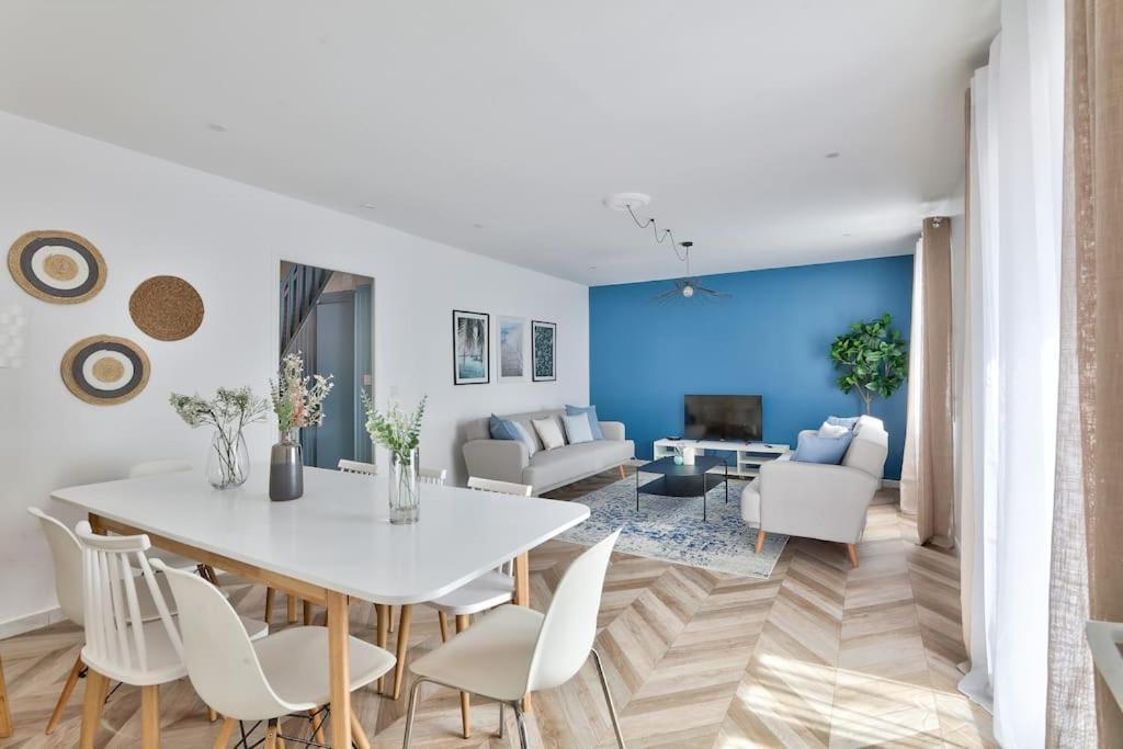 Parking Prive Gratuit - 15Mn Paris - Gare A Pied En 5Mn - Tout Equipee - Terrasse - Jardin - Stade De France - Casino D'Enghien - Hippodrome, Universite Épinay-sur-Seine Buitenkant foto